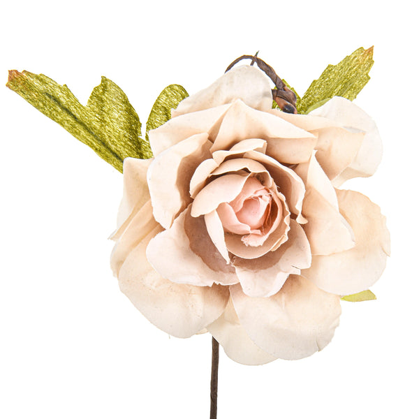 Set mit 24 künstlichen Rosen-Picks, Höhe 11 cm, braun acquista