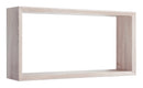 Mensola Cubo da Parete 70x35x15,5 cm in Fibra di Legno Artù Rovere Sagerau