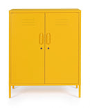 Mobile Basso 2 Ante 40x80x101,5 cm Cambridge in Acciaio Giallo