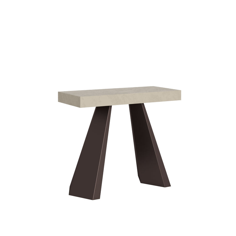 Consolle Allungabile 90-300x40x77 cm Diamante Cashmere Telaio Orso 