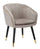 Sessel Paris 62x58x78 cm aus Metallschwamm und Polyester in Grau, Schwarz und Gold