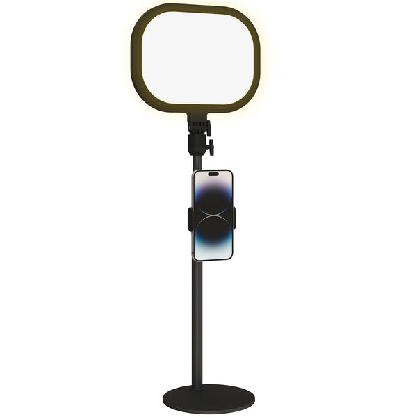 acquista Lampada da Scrivania LED con 5 Colori di Luce e Supporto per Telefono Nero