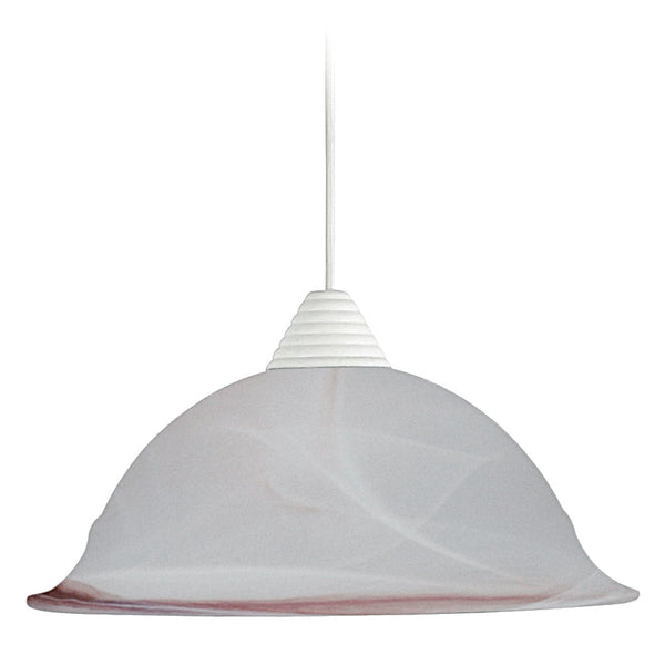 Aufhängung D30 1xE27 Weißer Rahmen Glas Alabaster Tabak E-Energy Lidia acquista
