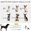 Passeggino per Cani Pieghevole 82x47x97 cm con Borsa e 2 Guinzagli Grigio e Nero   