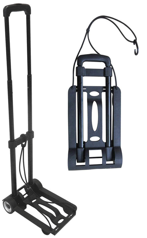 Tosini Folding Trolley Gepäckträger 35 Kg in Metall Schwarz Trolley sconto