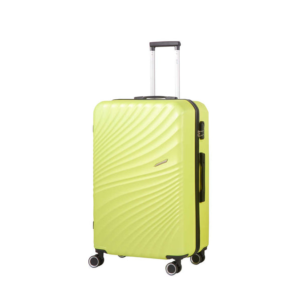 Trolley Valigia Grande Rigido 4 Ruote con Combinazione in ABS Ravizzoni Amalfi Verde Lime sconto