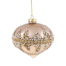 Set 4 Cipolla diamond Ø10 cm Champagne