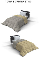 Trapunta Invernale Doubleface 300gr Panna\/Grigio Chiaro
