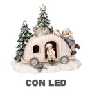 Macchina resina led bianco cm 16x12,5xh14,5