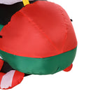 Babbo Natale Gonfiabile su Elicottero 155x63x107 cm con Luci LED Multicolore