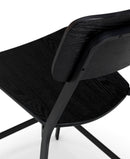 Set 2 Sgabelli 51x51,5xH97 cm in Legno e Metallo Woody Nero