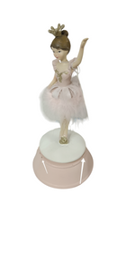 Carillon in Resina ballerina rosa cm 10,5x10,5xh22,5 Seconda Scelta