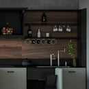 Appendino per Bicchieri per Mobile Supra Imballo 1 Pezzo Cromato Brillo Acciaio Emuca