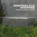 Cassetta degli Attrezzi 76,2x33x24,4 cm Capacità 43L con Serratura 2 Chiavi e Maniglia Laterale in Alluminio Argento      