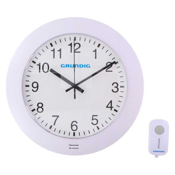 online Orologio da Parete con Campanello Wireless Ø29 cm Grundig Bianco