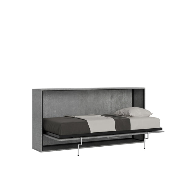 online Letto Singolo a Scomparsa Salvaspazio Orizzontale Kando H97 cm Grigio