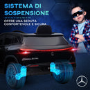 Macchina Elettrica per Bambini Licenza Mercedes-Benz EQA 12V con Telecomando Nero  