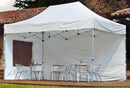 Gazebo Pieghevole da Giardino in Alluminio 3X4,5m Vorghini Flexible Bianco