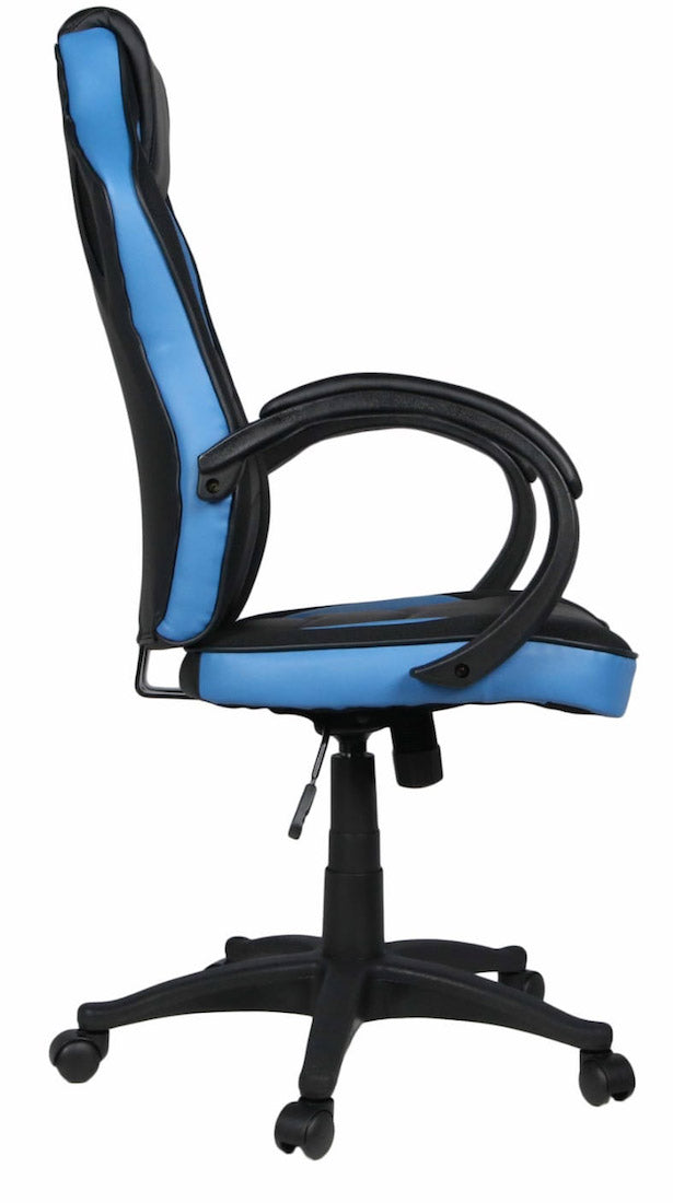 Sedia Gaming 59x120 cm in Similpelle Blu