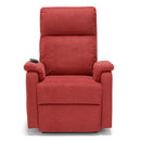 Poltrona Alzapersona Elettrica 2 motori 80x99x97 cm In Tessuto Jazz Denver Rossa