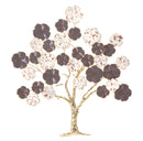 Pannello da Muro Albero Purpy 73,7x5x80 cm in Ferro 