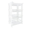 Carrello Portafrutta 4 Ripiani 42x35x75cm Cestino Espositore Salvaspazio