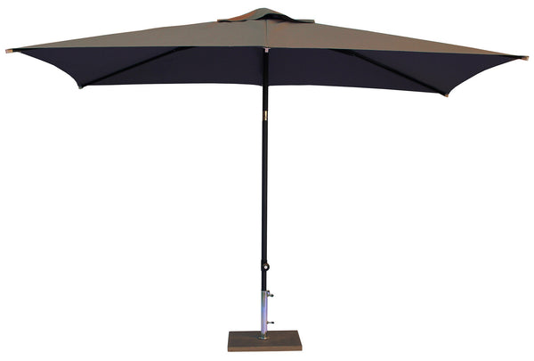 Ombrellone da Giardino 3x2 m Palo Ø38 mm in Alluminio Tessuto Poliestere Trend Taupe online