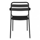 Poltrona Bristol Impilabile 51x52x81 h cm in Acciaio Antracite