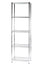 Regal aus verchromtem Stahl 5 Regale P35xH200 cm Tosini Serie 5X35