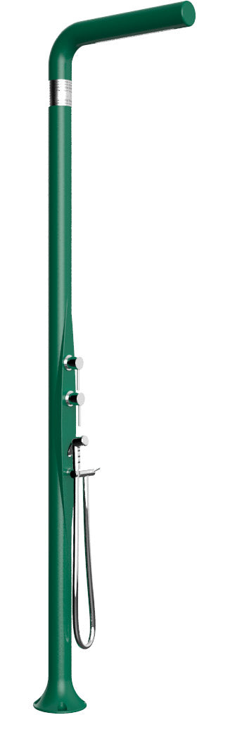 Doccia da Esterno Giardino Miscelatore Deviatore e Doccetta Mobile Arkema Funny Yang Verde sconto