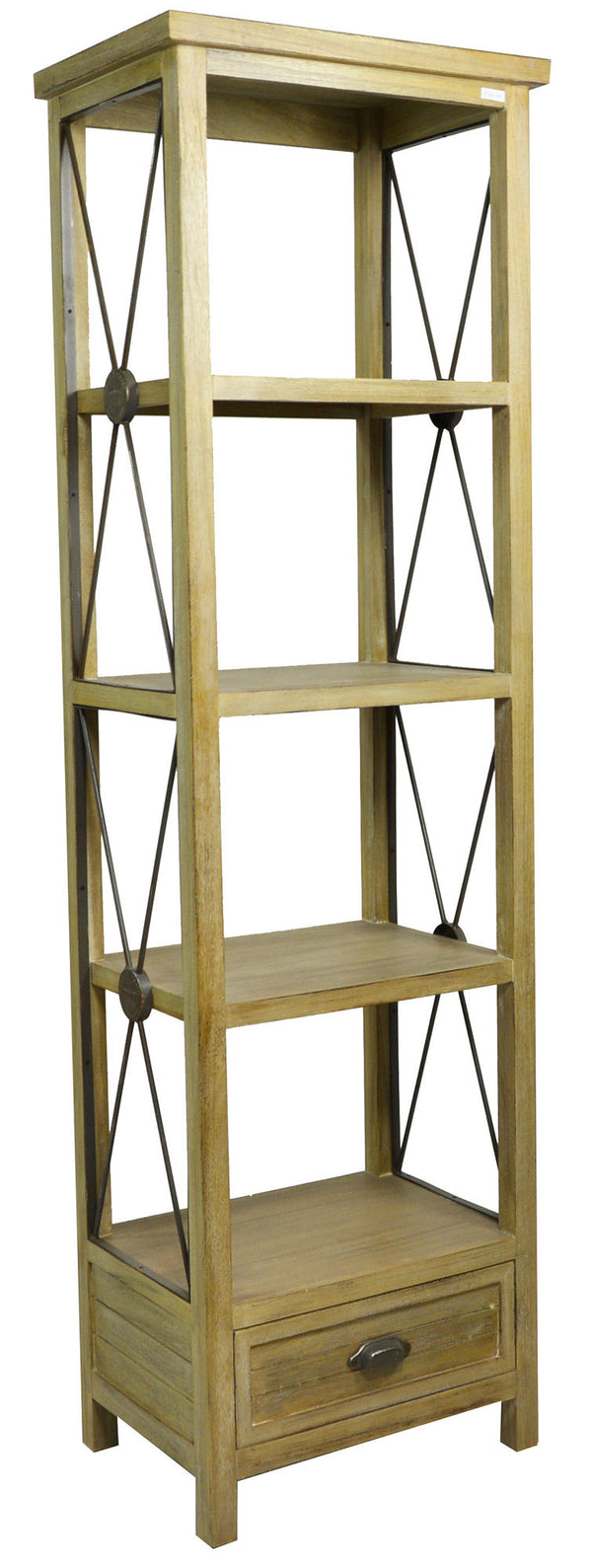 acquista Adami Malaga Bücherregal Nussbaum hell 4 Regale 1 Schublade