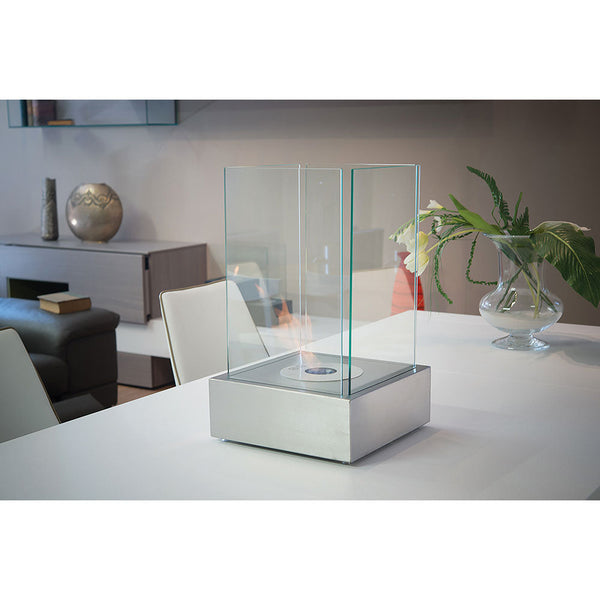 acquista Tisch Bioethanol Kamin 49x30 cm Karlsen Merano Steel