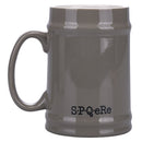 Boccale di Birra Ø8x13 cm in New Bone China VdE Tivoli 1996 Spqr grigio