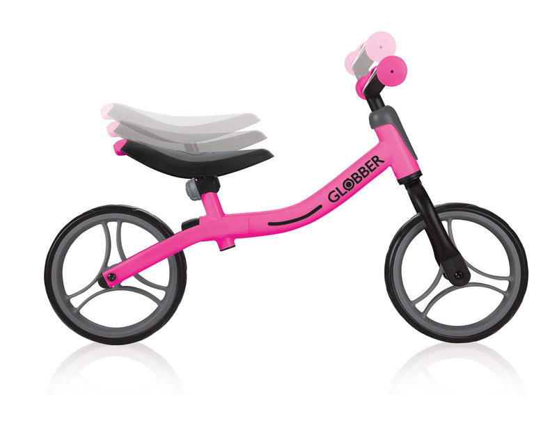 Bicicletta Pedagogica per Bambini 10" Senza Pedali Globber Go Bike Rosa