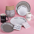 Boccale di Birra Ø8x13 cm in New Bone China VdE Tivoli 1996 Spqr bianco