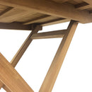 Tavolo Pieghevole Quadrato per Giardino Burraco 80x80 cm Salvaspazio in Teak