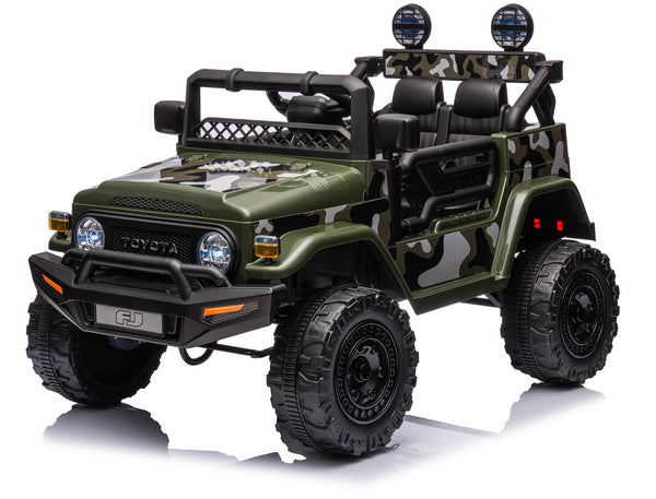 sconto Macchina Elettrica per Bambini 12V Toyota Cruiser Verde Militare