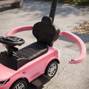 Macchina Cavalcabile Licenza Land Rover 84x40x94,5 cm con Maniglia e Barriera in PP e Acciaio Rosa      
