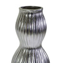 Portavaso resina argento cm Ø45xh120