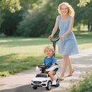 Macchina Cavalcabile per Bambini 1-3 Anni Convertibile in Passeggino con Licenza Mercedes in PP Bianco      