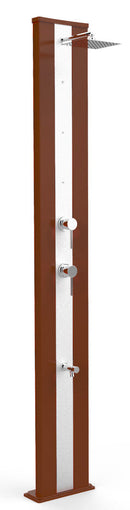 Doccia Solare da Giardino 40L Miscelatore Nebulizzatore e Lavapiedi Arkema Dada S Fascia Inox Oro Van Gogh