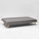 Divano Letto 178x82x70 cm in Tessuto Grigio