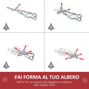 Albero di Natale Artificiale 180 cm in Fibra Ottica Foltissimo 230 LED 