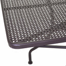 Tavolo da Giardino Rettangolare in Acciaio Ivrea Noce