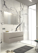 Mobile da Bagno Sospeso con Lavabo 70 cm e Specchio Bali Light Tortora      