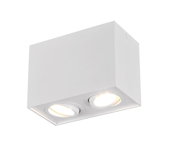 sconto Plafoniera da Interno Attacco GU10 in Metallo Bianco Opaco