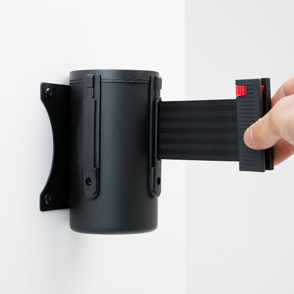 Tendinastro da Parete 4 m con Clip di Chiusura Nastro Nero prezzo