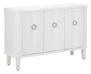 Mobile Shine 120x84x40 cm in Legno MDF e Metallo Bianco