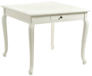 Tavolo Quadrato in Legno Mdf Friburgo Bianco