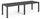 Doppelter Gartentisch 295 x 90 x 74,5 cm aus Harz Keter Kulie Double Anthrazit
